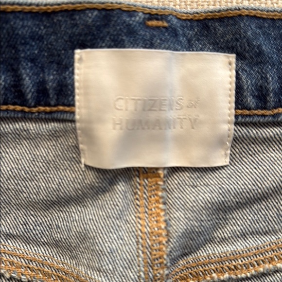 Citizens Of Humanity Beatnik Blue Denim Mini Skirt size 30 - Picture 2 of 9
